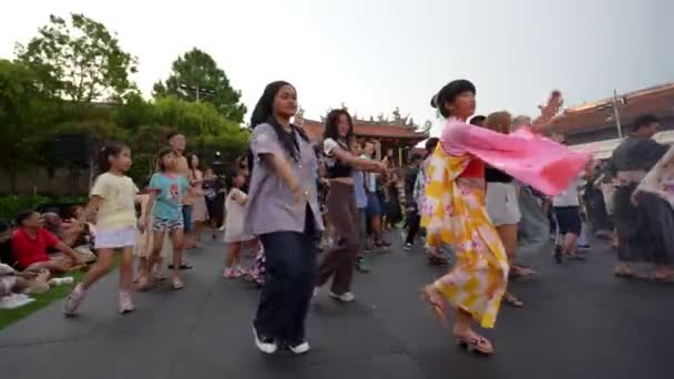 Georgetown Penang Malaisie Juil 2023 Danse Apprentissage Touristique Danse Traditionnelle — Video