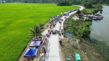 Kampung Terus, Penang, Malezya - 11 Haziran 2023: Karnaval için hava bakımı
