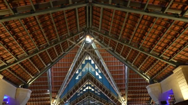 Bukit Mertajam Penang Malásia Julho 2023 Grande Espaço Interior Basílica — Vídeo de Stock