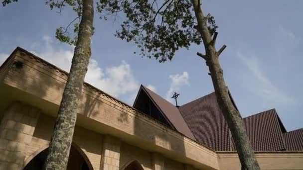 Bukit Mertajam Penang Μαλαισία Ιουλ 2023 Όμορφη Εκκλησία Μικρή Βασιλική — Αρχείο Βίντεο