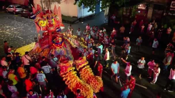 George Town Penang Malasia Sep 2023 Danza León Celebra Hungry — Vídeos de Stock
