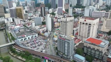 Bukit Bintang, Kuala Lumpur, Malezya - 23 Kasım 2023: Petaling Caddesi yakınlarındaki Jalan Tun Sambanthan
