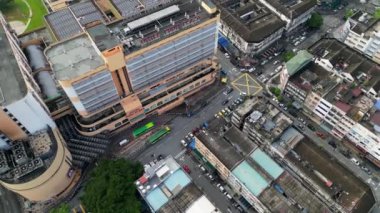 Bukit Bintang, Kuala Lumpur, Malezya - Aralık 06 2023: Aerial view Hotel Pudu Plaza