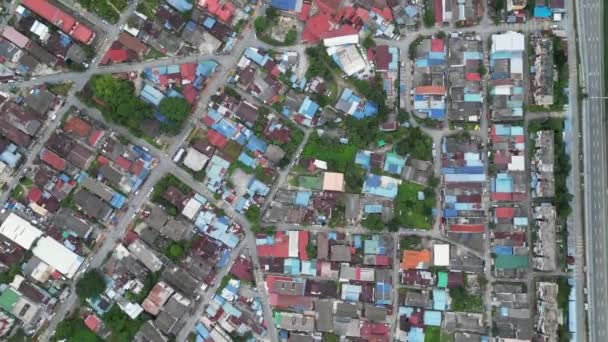 Drohnenschuss Auf Kampung Bahru — Stockvideo