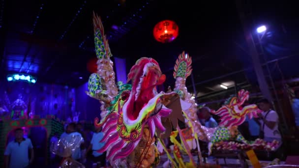 George Town Penang Malásia Set 2023 Decoração Dragão Altar Durante — Vídeo de Stock
