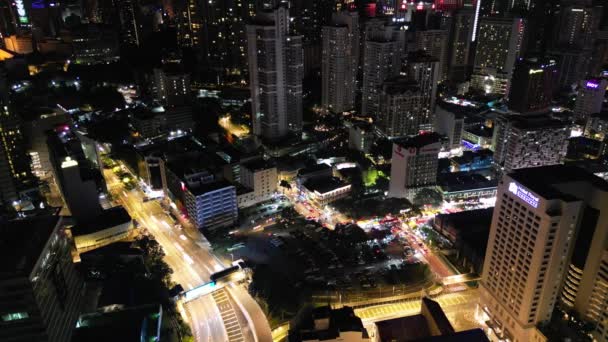 Букит Бинтанг Куала Лумпур Малайзия Ноя 2023 Захватывающие Узоры Образованные — стоковое видео