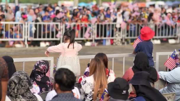 Batu Kawan Penang Malezya Ağustos 2023 Ağır Çekim Çocukları Merdeka — Stok video