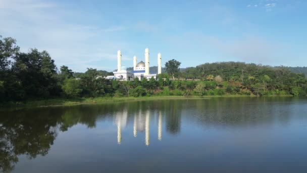 Serdang Kedah Malásia Nov 2023 Uma Mesquita Com Vista Para — Vídeo de Stock