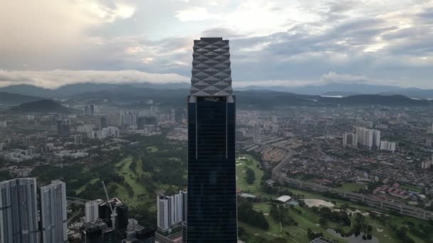 Bukit Bintang Kuala Lumpur Malásia Novembro 2023 Edifício Trx 106 — Vídeo de Stock