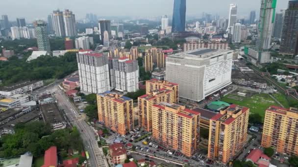 Букіт Бінтан Куала Лумпур Малайзія Грудня 2023 Повітряна Квартира Пуду — стокове відео