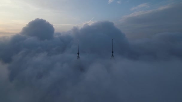 Bukit Bintang Kuala Lumpur Malasia Dic 2023 Nubes Nubladas Con — Vídeos de Stock
