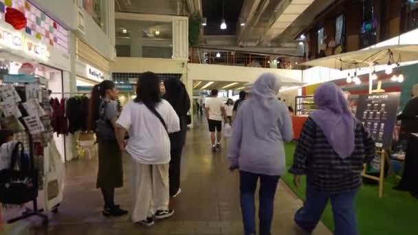 Букит Бинтанг Куала Лумпур Малайзия Ноя 2023 Оживленная Атмосфера Центрального — стоковое видео
