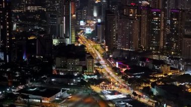 Bukit Bintang, Kuala Lumpur, Malaysia - Dec 15 2024: City at night with a lot of lights and buildings
