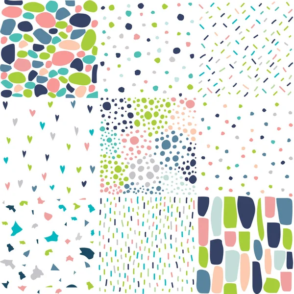 Ручні Намальовані Геометричні Візерунки Абстрактні Цифрові Папери Абстрактні Фони — стоковий вектор
