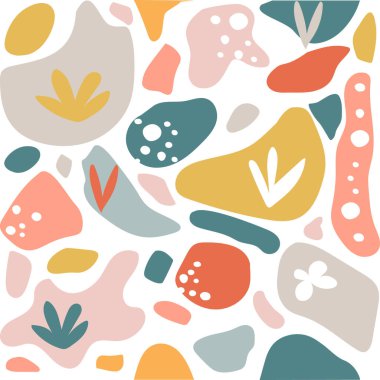 Kusursuz çocuksu desenli el çizimi vektör çizimi