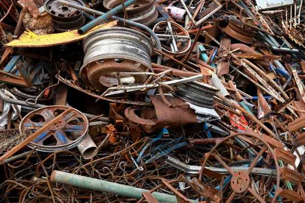 Schrott Der Auf Recycling Wartet Rettet Die Welt — Stockfoto