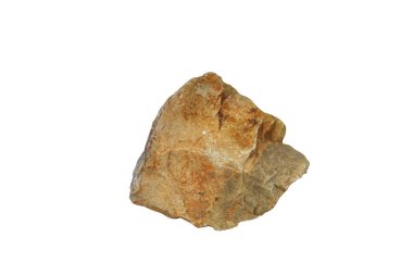 Beyaz bir arka plan üzerinde izole taş.