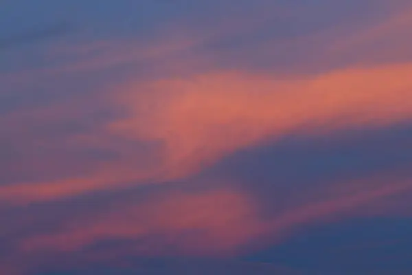 Prachtig Van Wolken Bij Zonsondergang Stockafbeelding