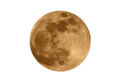 Dolunay, saydam arkaplan png dosyasına izole edildi