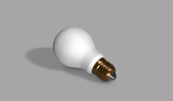 Реалістичний Візуалізація Класичної Оплесцентної Лампочки — стокове фото
