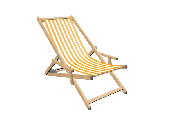 Rendering Resealable Deck Chair — Stock Photo, Image