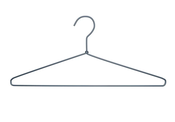 Rendering Eenvoudige Metalen Hanger Voor Opknoping Kleding — Stockfoto