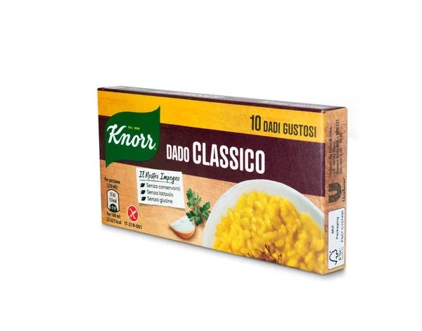 Неаполь Італія Лютого 2023 Пачка Брендів Knorr — стокове фото