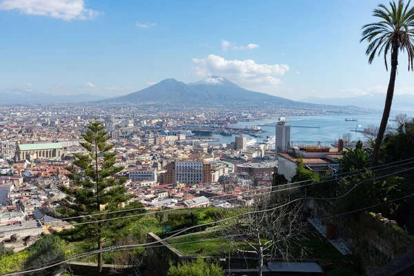 Vezüv Volkanlı Napoli Manzarası — Stok fotoğraf