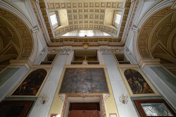 Neapel Italien Februari 2023 Exteriör Interiör Den Kristna Basilikan Incoronata — Stockfoto