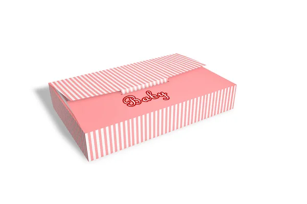 Růžový Kontejner Box Pro Malé Předměty Pro Dětské Dívčí Sada — Stock fotografie