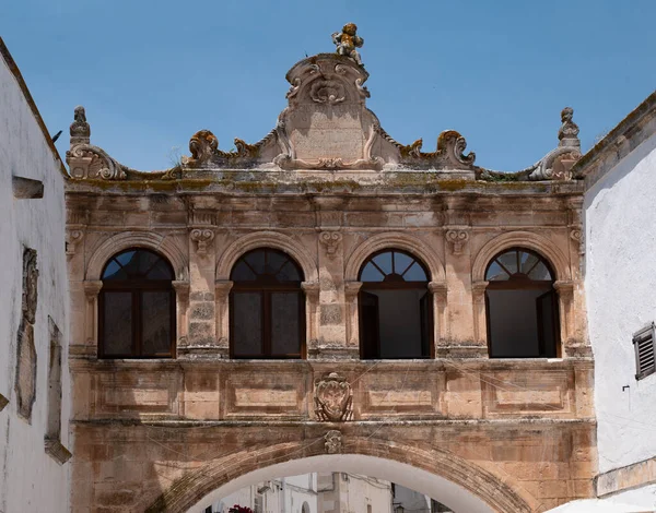 Yttre Fasader Civic Museum Ostuni Italien — Stockfoto