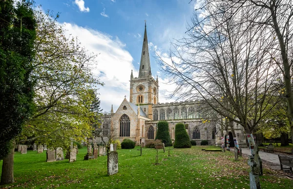 Igreja Santíssima Trindade Onde William Shakespeare Foi Babetizado Casado Enterrado — Fotografia de Stock