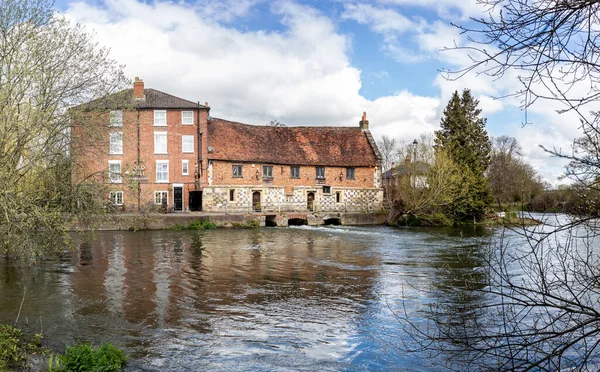 stock image The Old Mill at Harnham on the River Avon near Salisbury, Wiltshire, UK on 15 April 2023