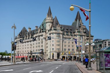 Ottawa, Ontario, Kanada 'daki Fairmont Chateau Laurier lüks oteli 27 Mayıs 2023
