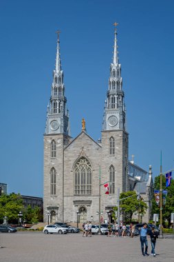Ottawa, Ontario, Kanada 'daki Notre Dame Katedrali 27 Mayıs 2023