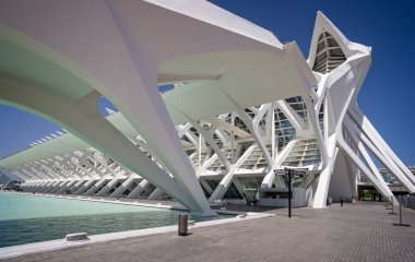 Bilim Müzesi Sanat ve Bilim Şehri, Valencia, İspanya 25 Ağustos 2023