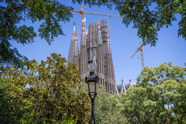 28 Ağustos 2023 'te İspanya' nın Barcelona kentindeki Sagrada Familia Bazilikası