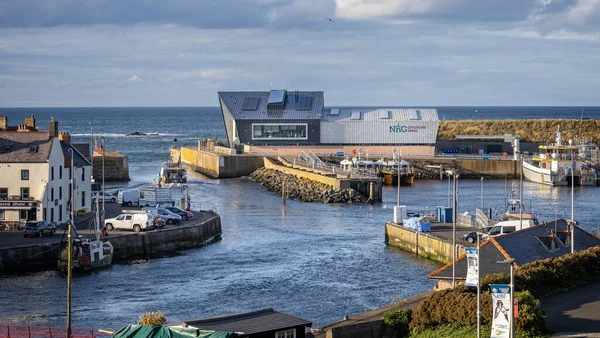 Nng Operação Manutenção Parques Eólicos Offshore Eyemouth Harbour Berwickshire Escócia — Fotografia de Stock