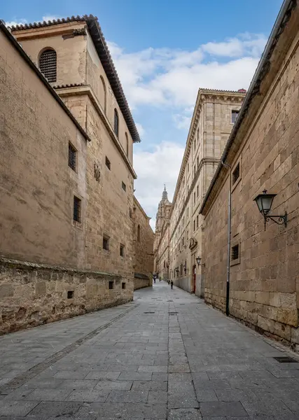 16 Ekim 2023 'te İspanya' nın Salamanca kentindeki La Compania yaya yolu daraldı.