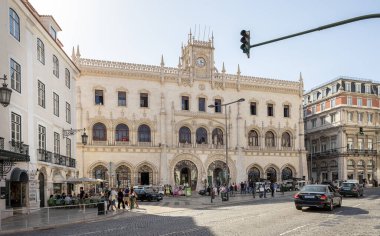 Portekiz, Lizbon 'daki Rossio Tren İstasyonu' na 12 Ekim 2023 'te At nalı şeklinde giriş