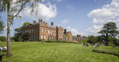 Dudmaston Hall ve Gardens - 19 Mayıs 2024 'te Quatt, Shropshire, İngiltere yakınlarındaki görkemli bir ev