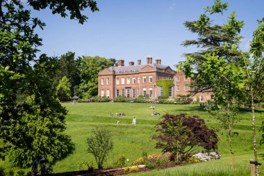 Dudmaston Hall ve Gardens - 19 Mayıs 2024 'te Quatt, Shropshire, İngiltere yakınlarındaki görkemli bir ev