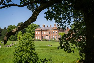 Dudmaston Hall ve Gardens - 19 Mayıs 2024 'te Quatt, Shropshire, İngiltere yakınlarındaki görkemli bir ev