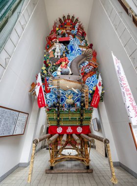 Close up of the Kushida Shrine Yamakasa, in Fukuoka, Japan on 2 October 2024 clipart