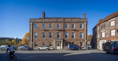 The Crown Hotel - a historic coaching Inn in Blandford, Dorset, UK on 13 November 2024 clipart