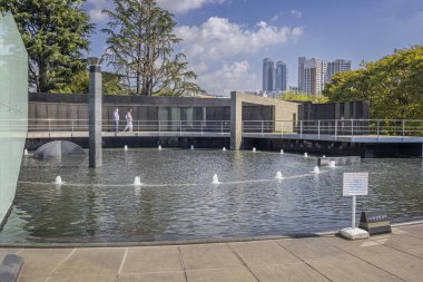 1 Ekim 2024 'te Kore' nin Busan kentindeki BM Anıt Mezarlığı 'nda anıt duvarı