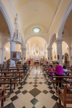Nuestra Kilisesi Senora de Guadalupe, Plaza de San Miguel, Teguise, Lanzarote, İspanya 10 Şubat 2025