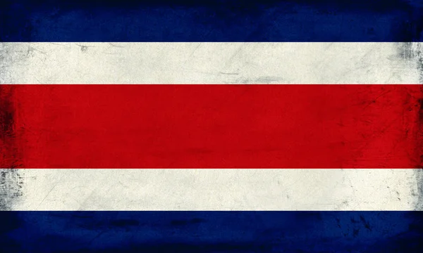 Grunge Flag Costa Rica Структура Гранджу — стокове фото