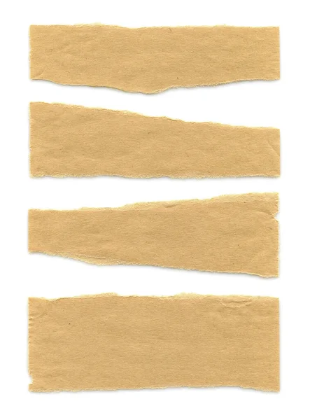 Колекція Різних Шматків Паперу Білому Тлі — стокове фото