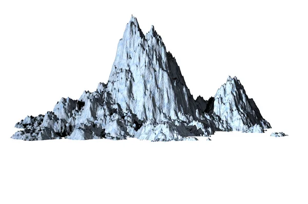 Πέτρα Υφή Πάγου Απομονωμένο Λευκό Φόντο — Φωτογραφία Αρχείου